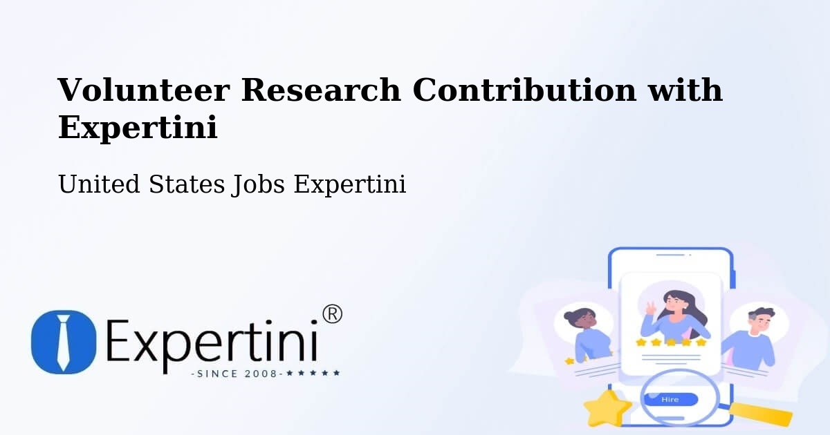 Volunteer Research Contribution Program – La Porte - United States Jobs Expertini
